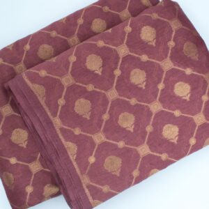 Radiant Threads: Pure Cotton Silk Zari Woven Dyed Elegance