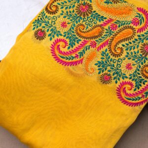 Enchanting Elegance: Benarasi Chanderi Silk Embroidery Sarees