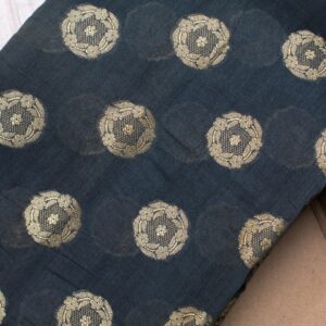 Golden Elegance: Benarasi Cotton Silk Zari Woven Saree