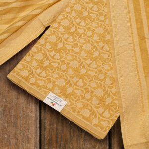 Ethnic Elegance: Handloom Cotton Woven 2-Piece Suit Set